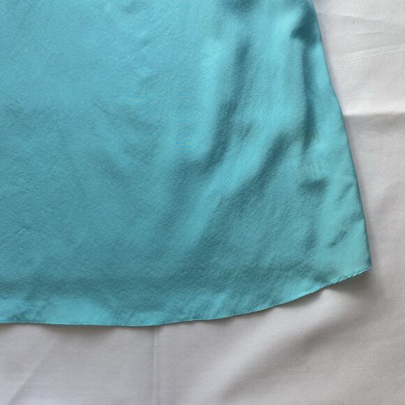 Lilly Pulitzer Silk Dusk Light Blue Racerback Tank Top Size Extra Small - Picture 6 of 14